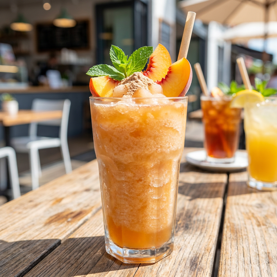 Peach Tea Protein Slush