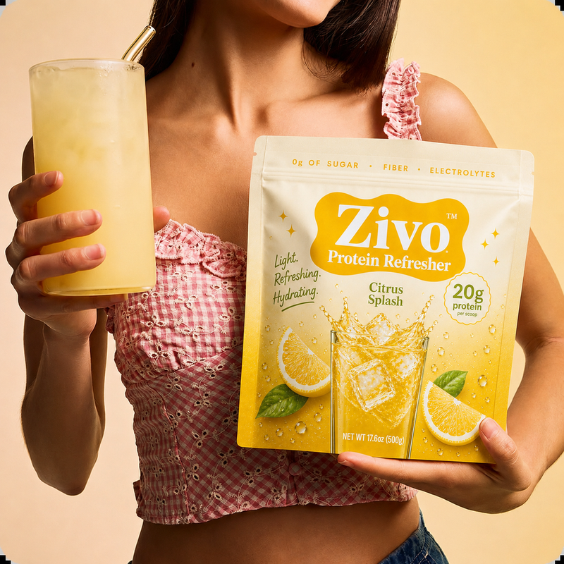 Zivo Protein Refresher — zero sugar, electrolytes, clear whey protein