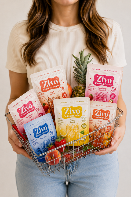 Zivo Protein Refresher — 18g protein, prebiotics, electrolytes, zero sugar