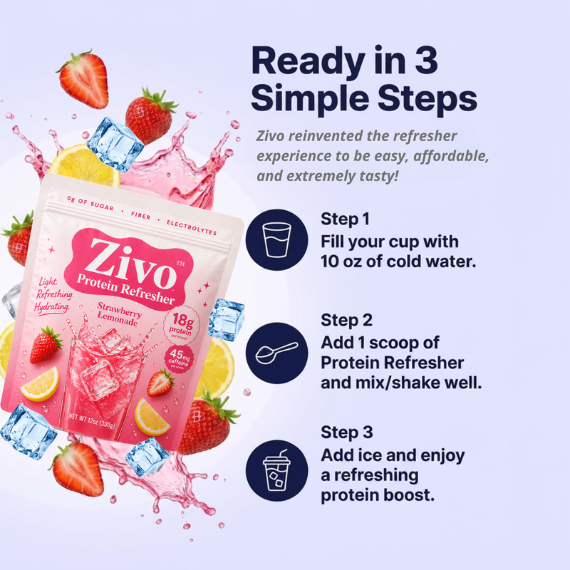 Citrus Splash Protein Refresher | Clear Protein Drink | Zivo