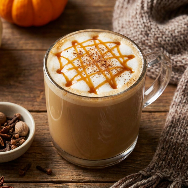 Spiced Caramel Protein Latte